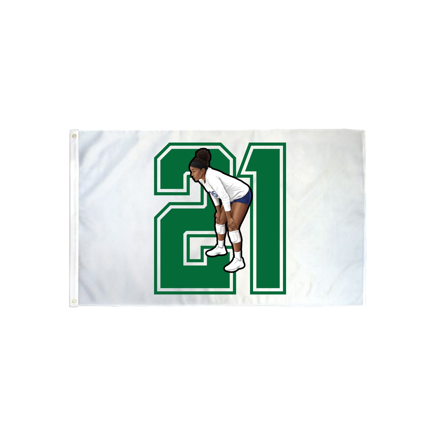 3x5 Flag — Number in Classic