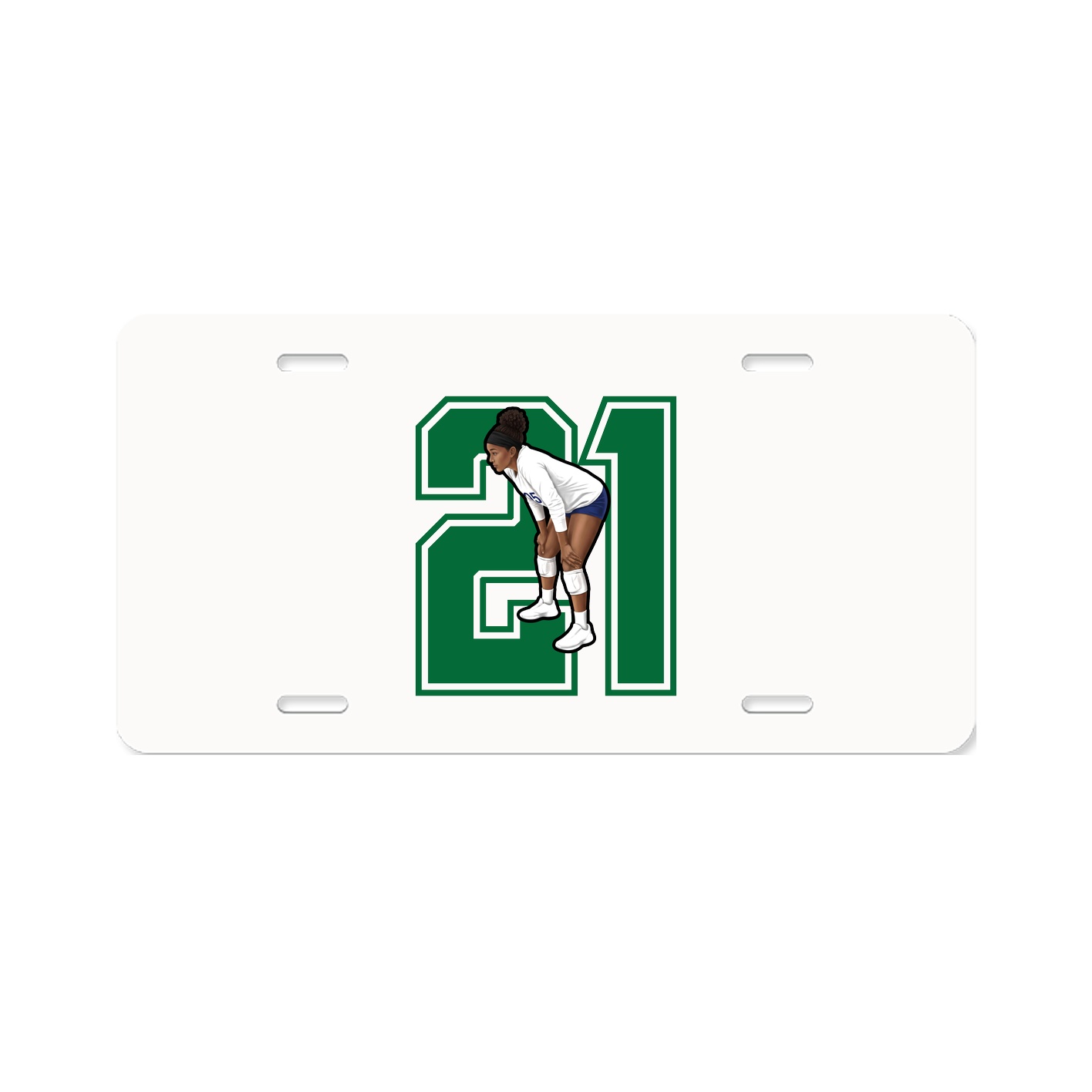 License Plate — Number in Classic