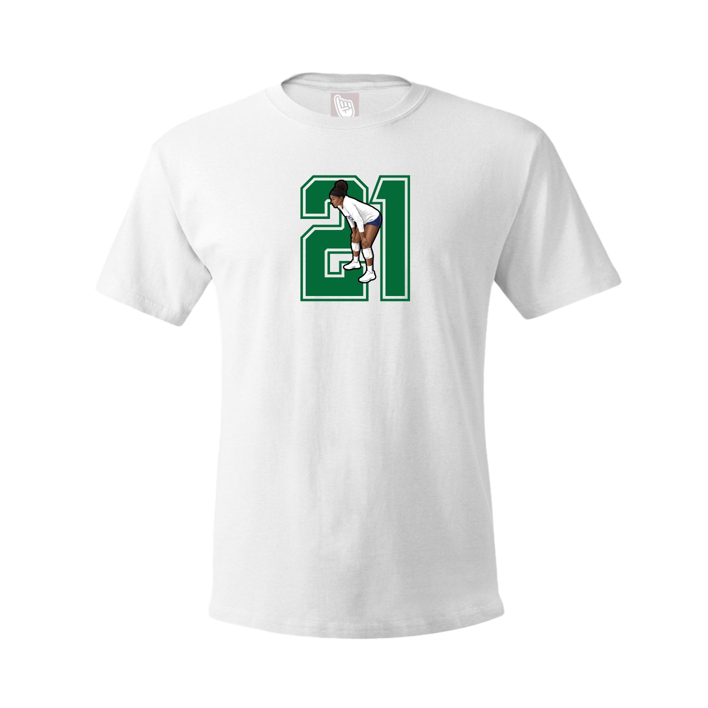 Tee — Number in White
