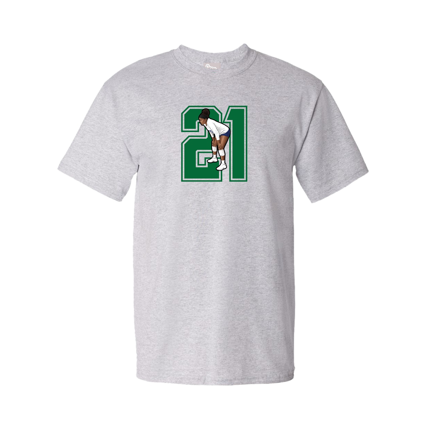 Youth Tee — Number in Grey