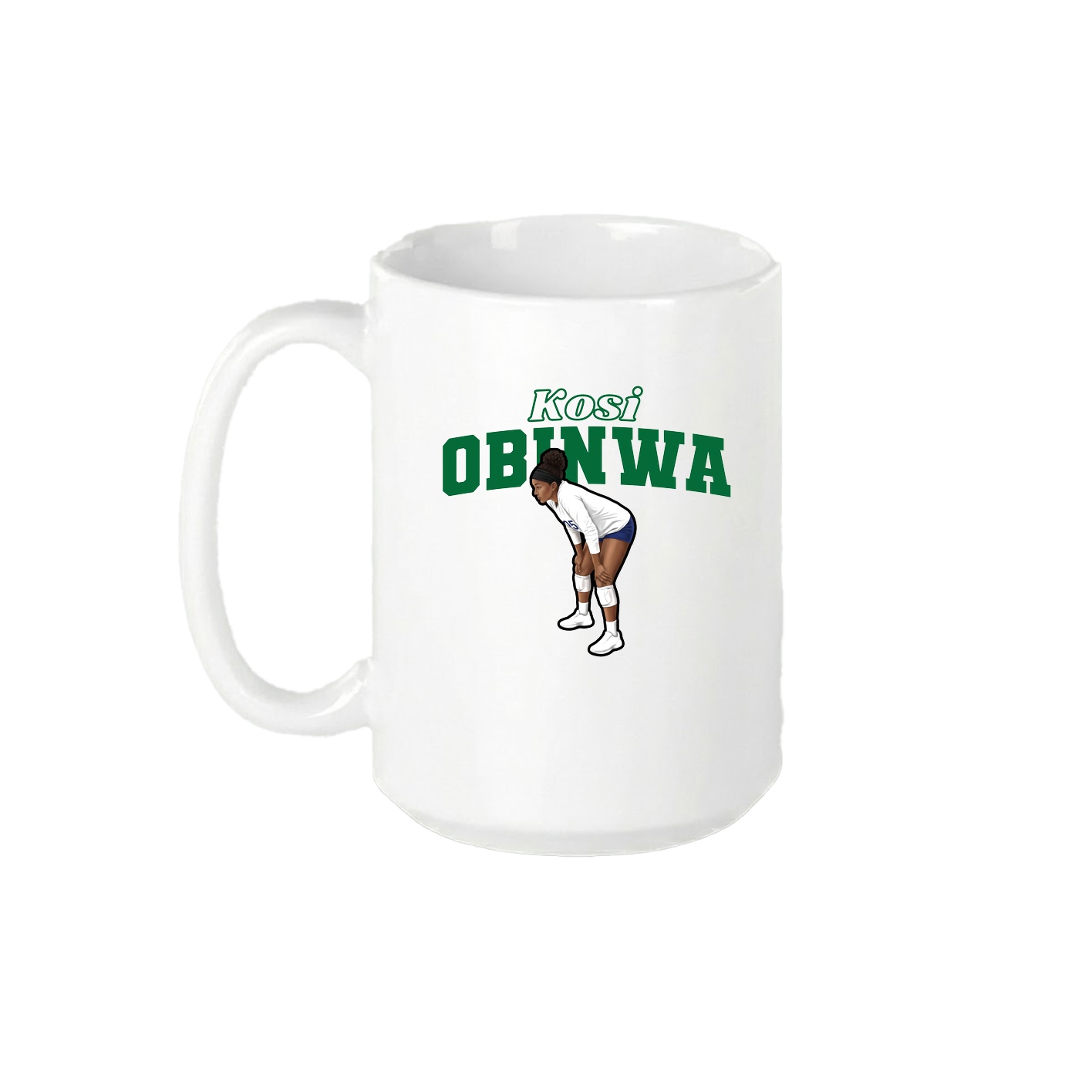 15oz Coffee Mug — Name Arch in White