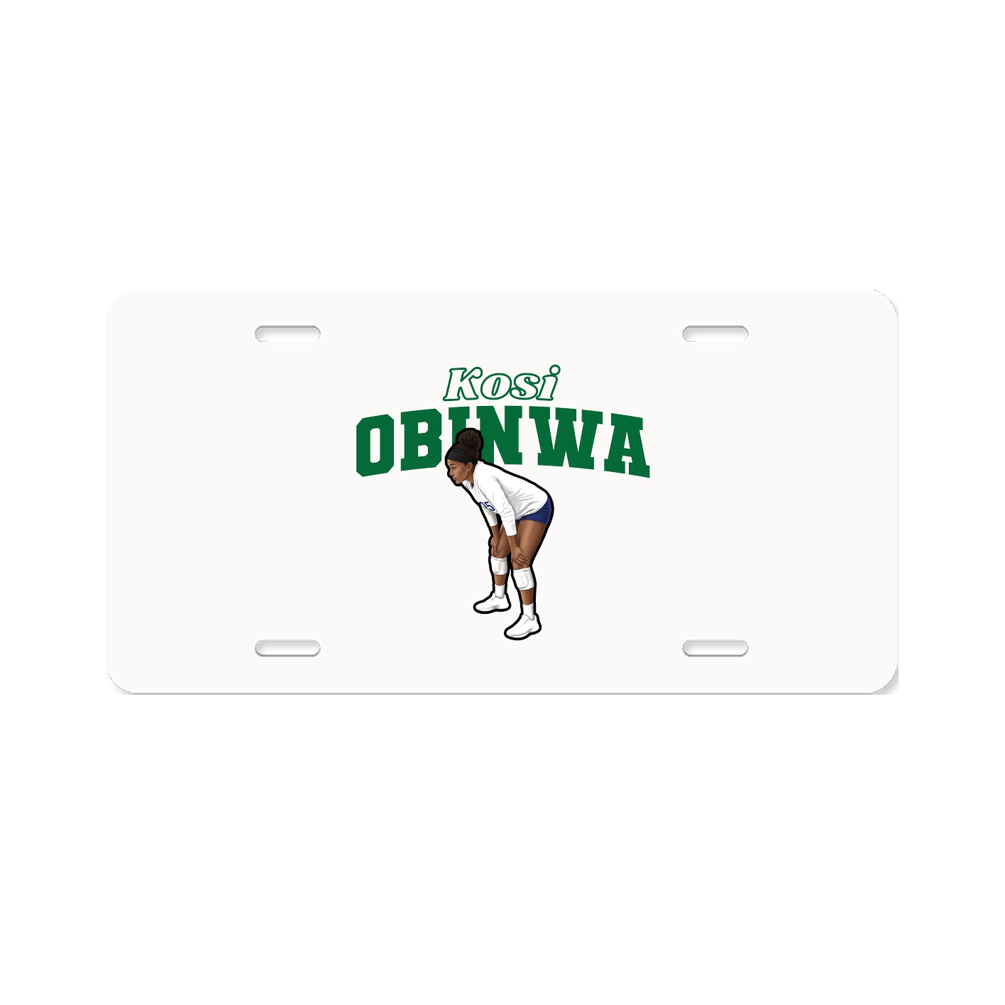 License Plate — Name Arch in Classic
