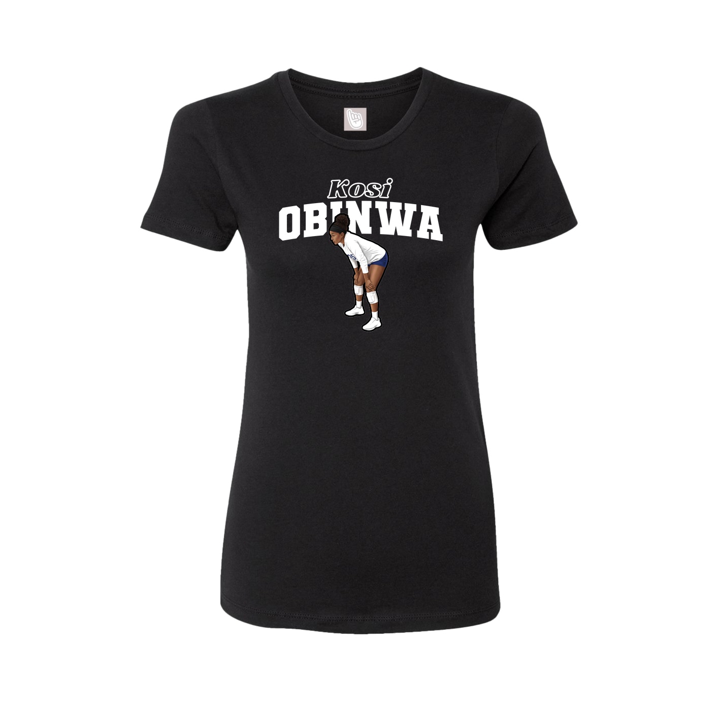Womens Tee — Name Arch in Black