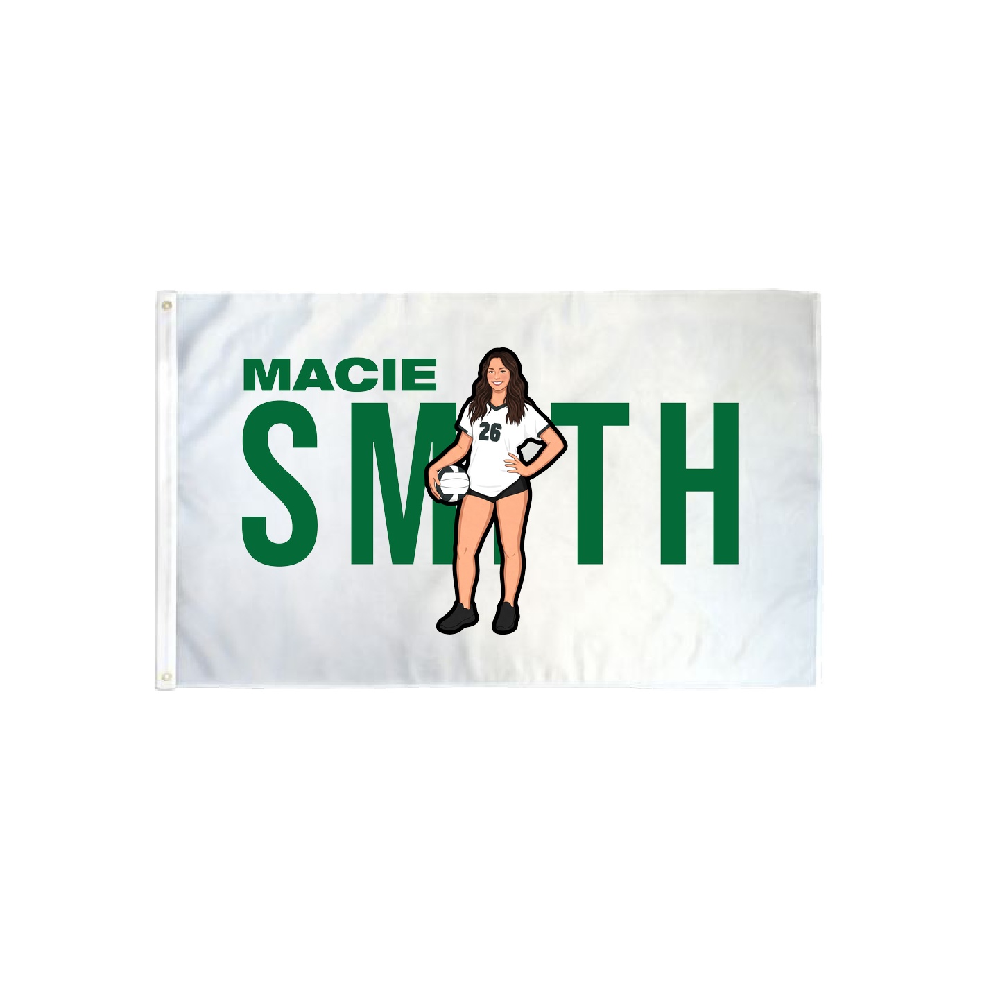 3x5 Flag — Player Name in Classic