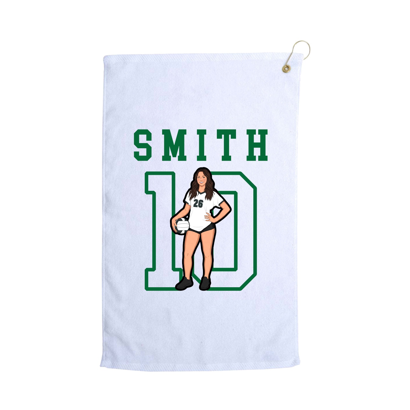 Golf Towel — Shirsey in White
