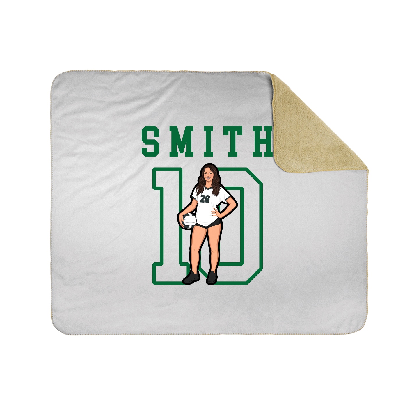 Throw Blanket — Shirsey in White