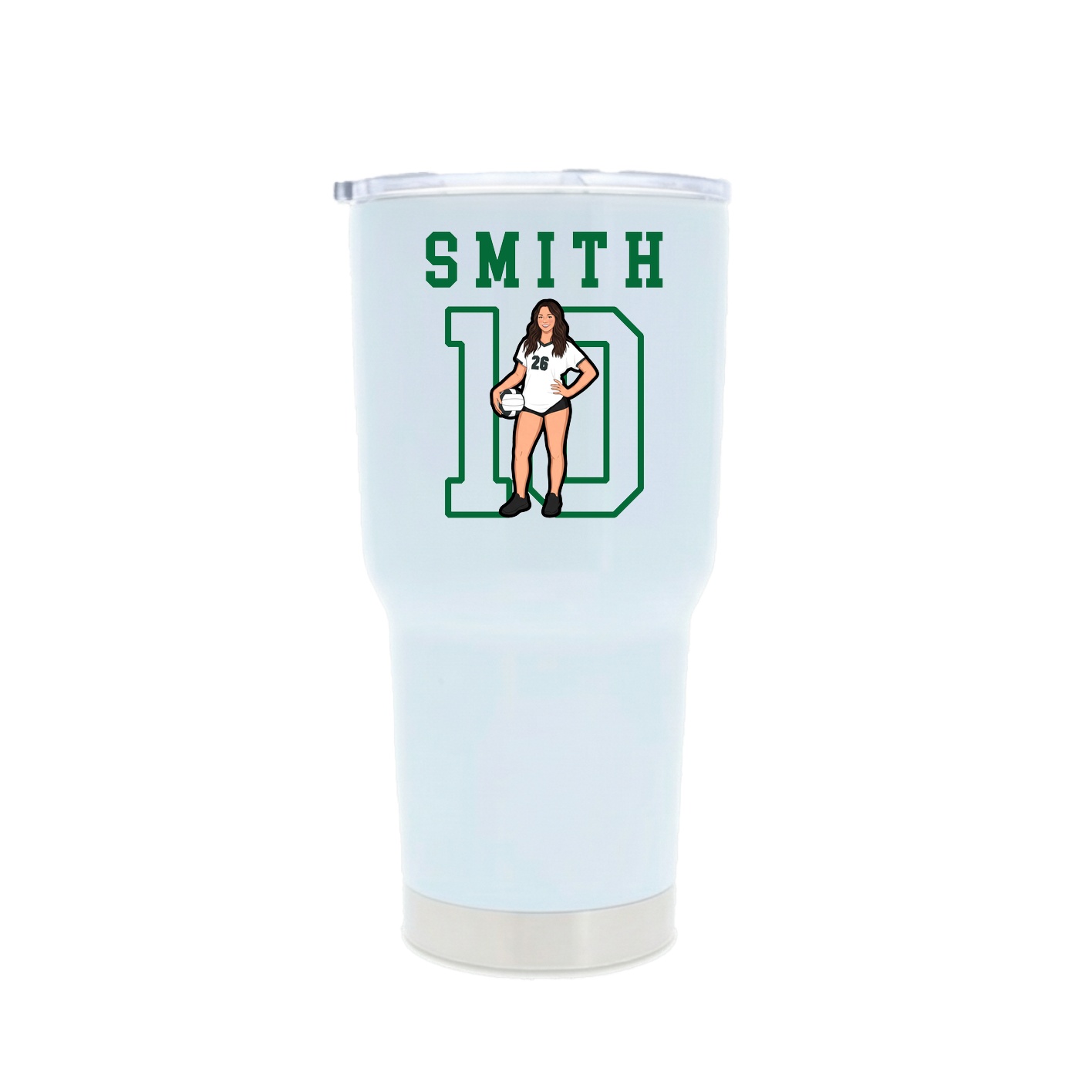 30oz Stainless Steel Tumbler — Shirsey in White
