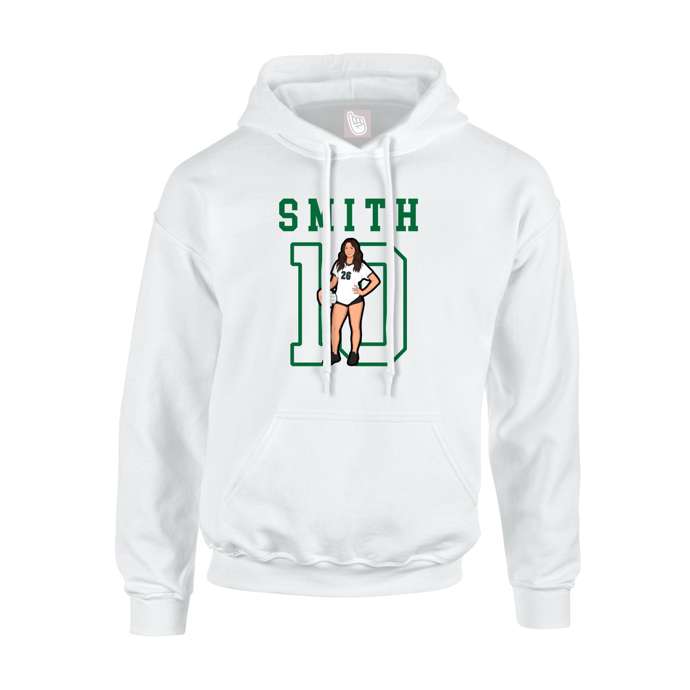 Hoodie — Shirsey in White