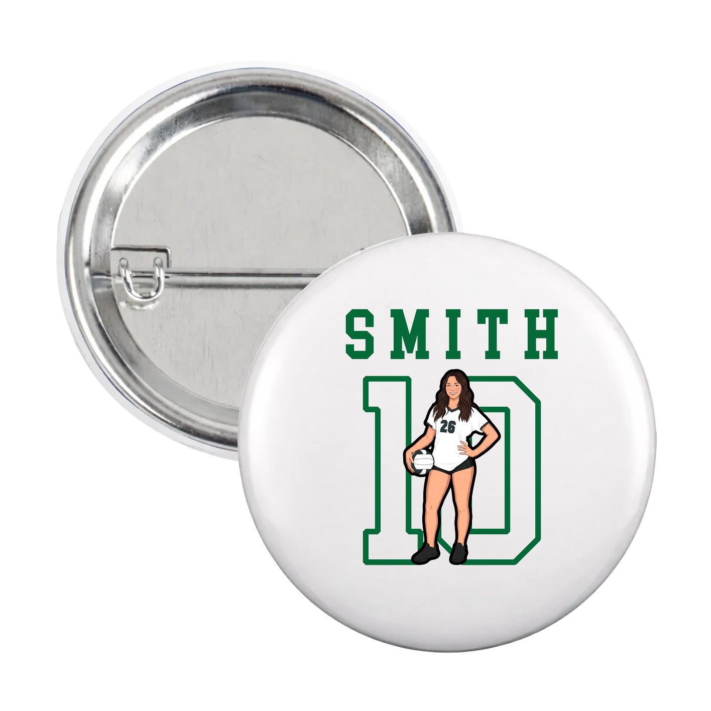 Game Day Button — Shirsey in White