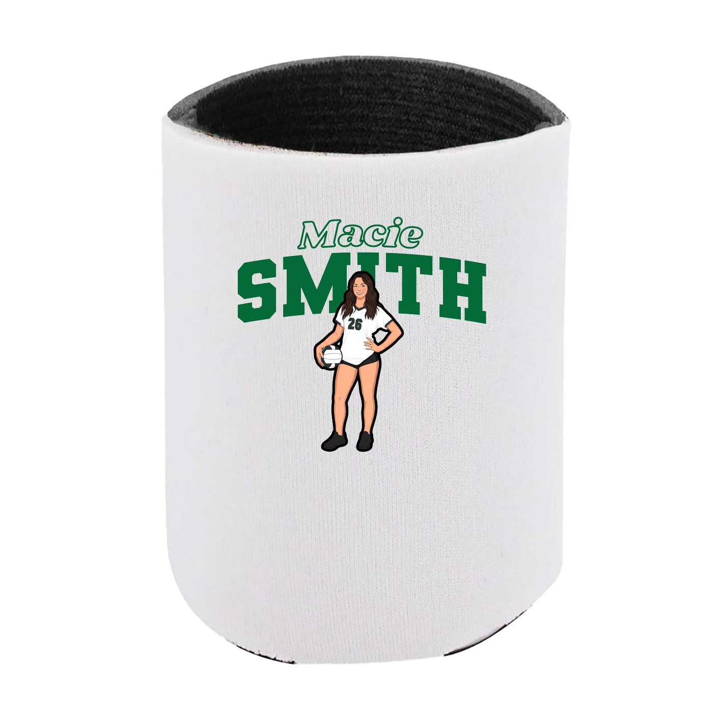 Can Holder — Name Arch in White