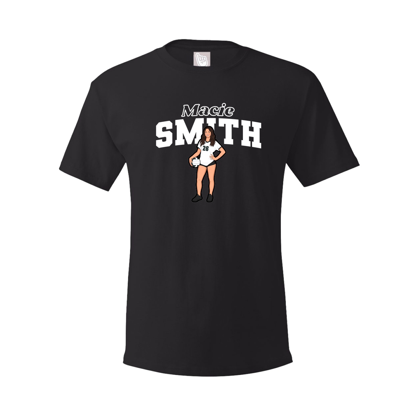 Youth Tee — Name Arch in Black