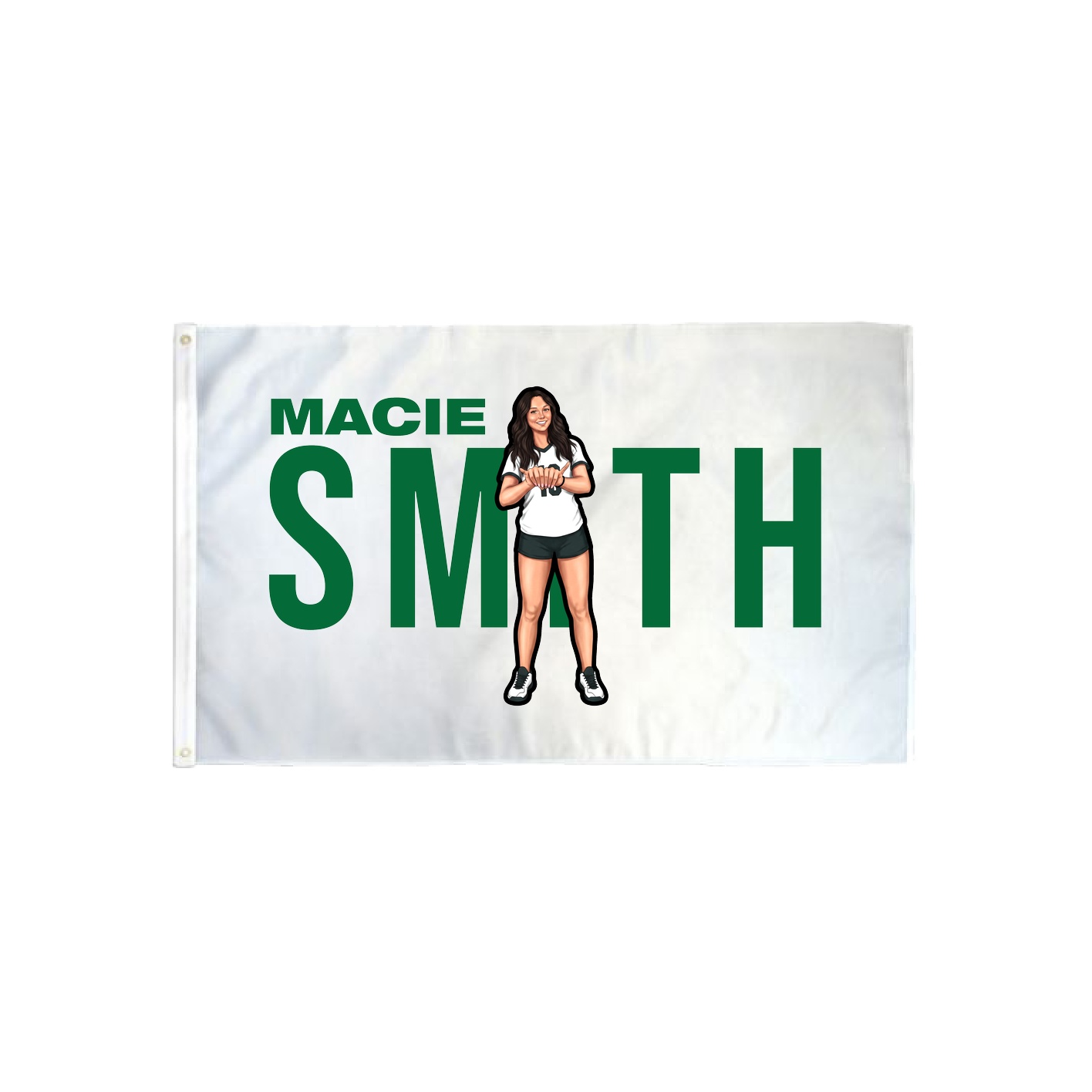 3x5 Flag — Player Name in Classic