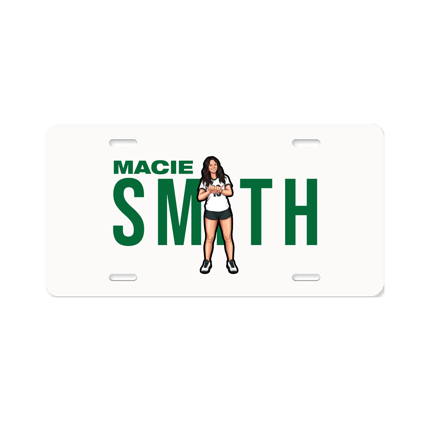 License Plate — Player Name in Classic