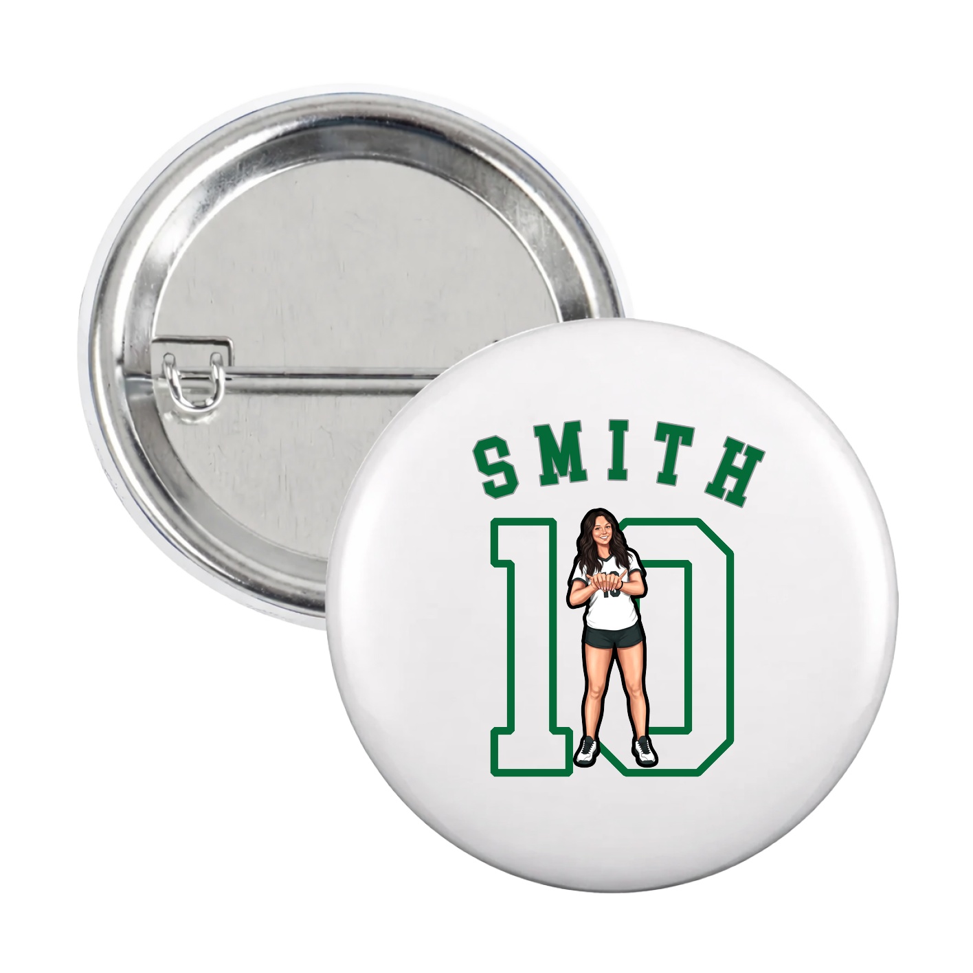 Game Day Button — Shirsey Arch in White