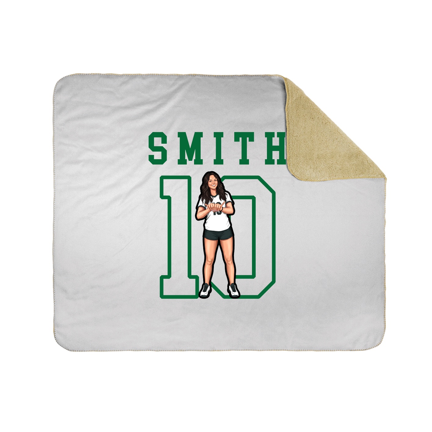 Throw Blanket — Shirsey in White