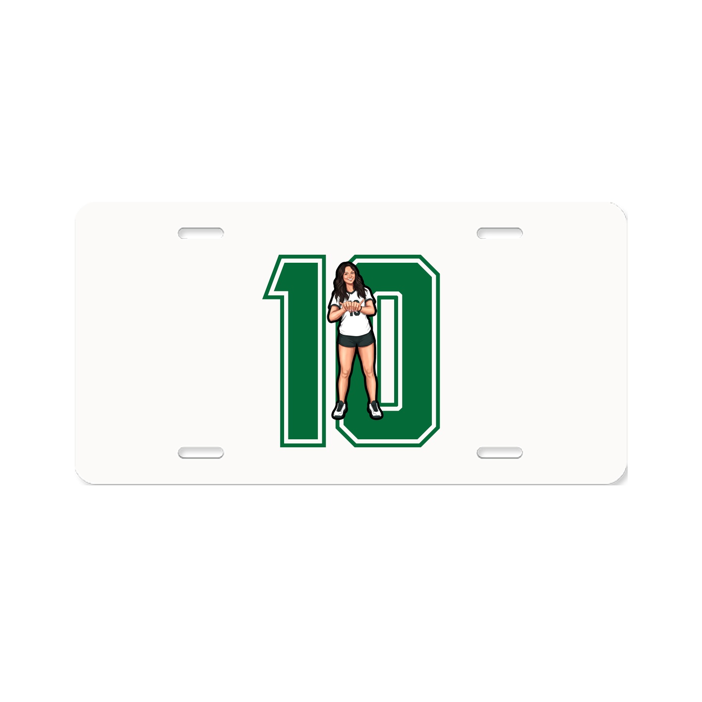 License Plate — Number in Classic