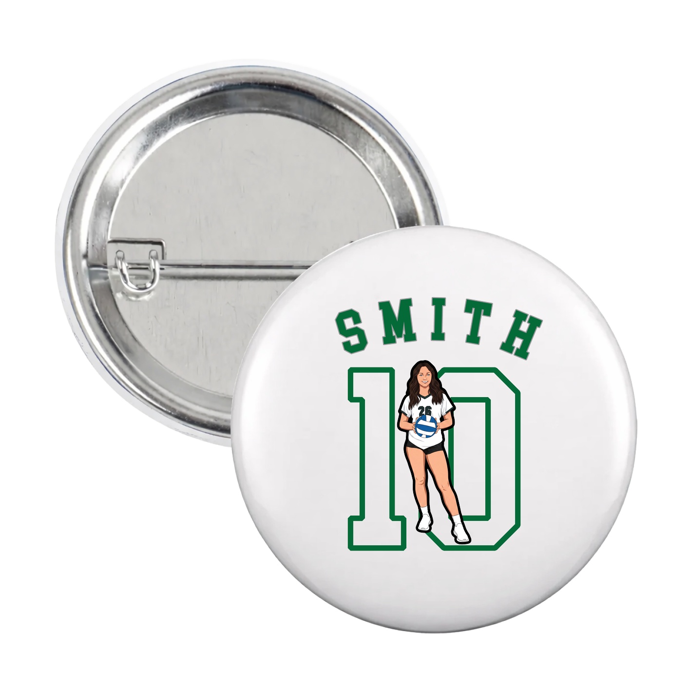 Game Day Button — Shirsey Arch in White