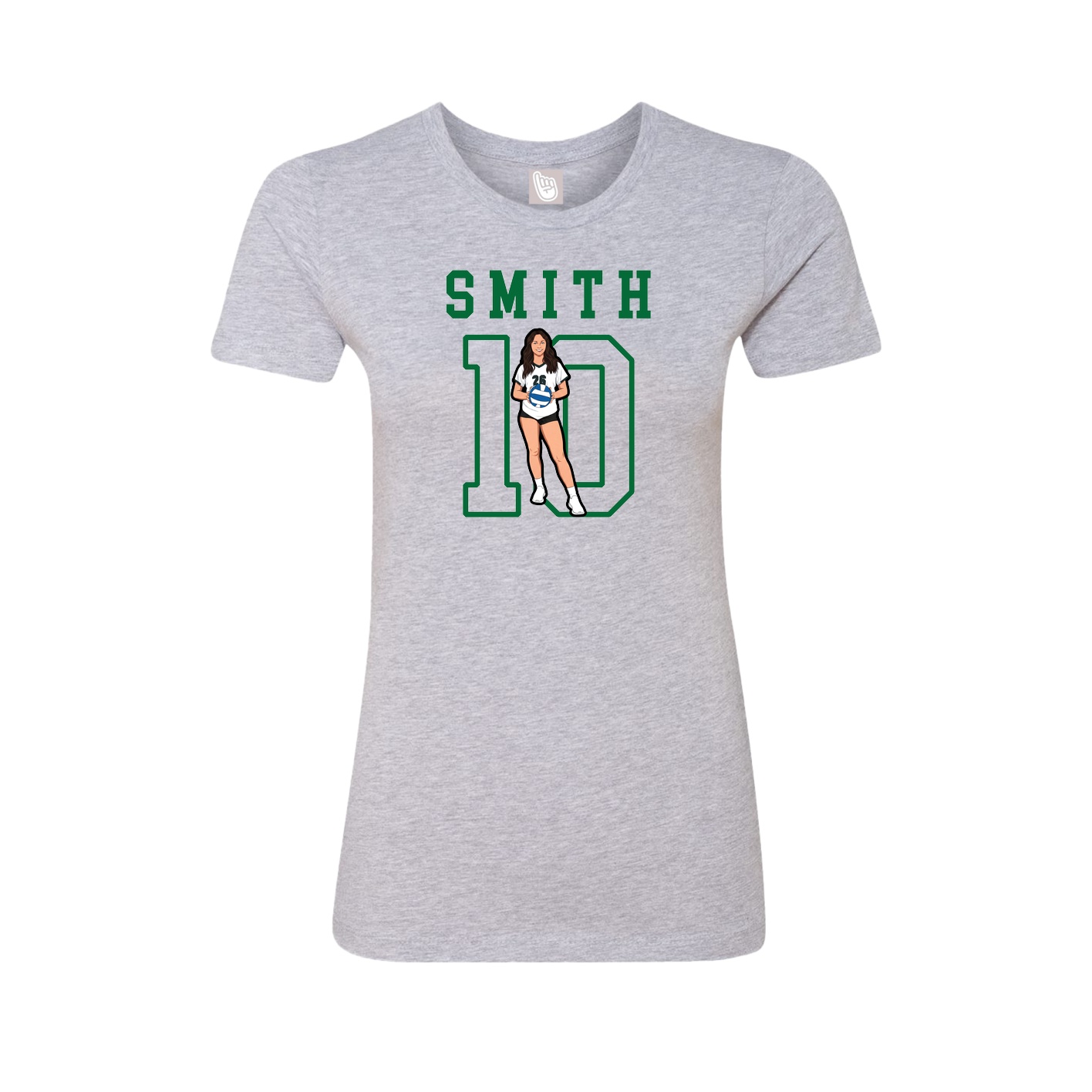 Fitted Women's Tee — Shirsey in Grey