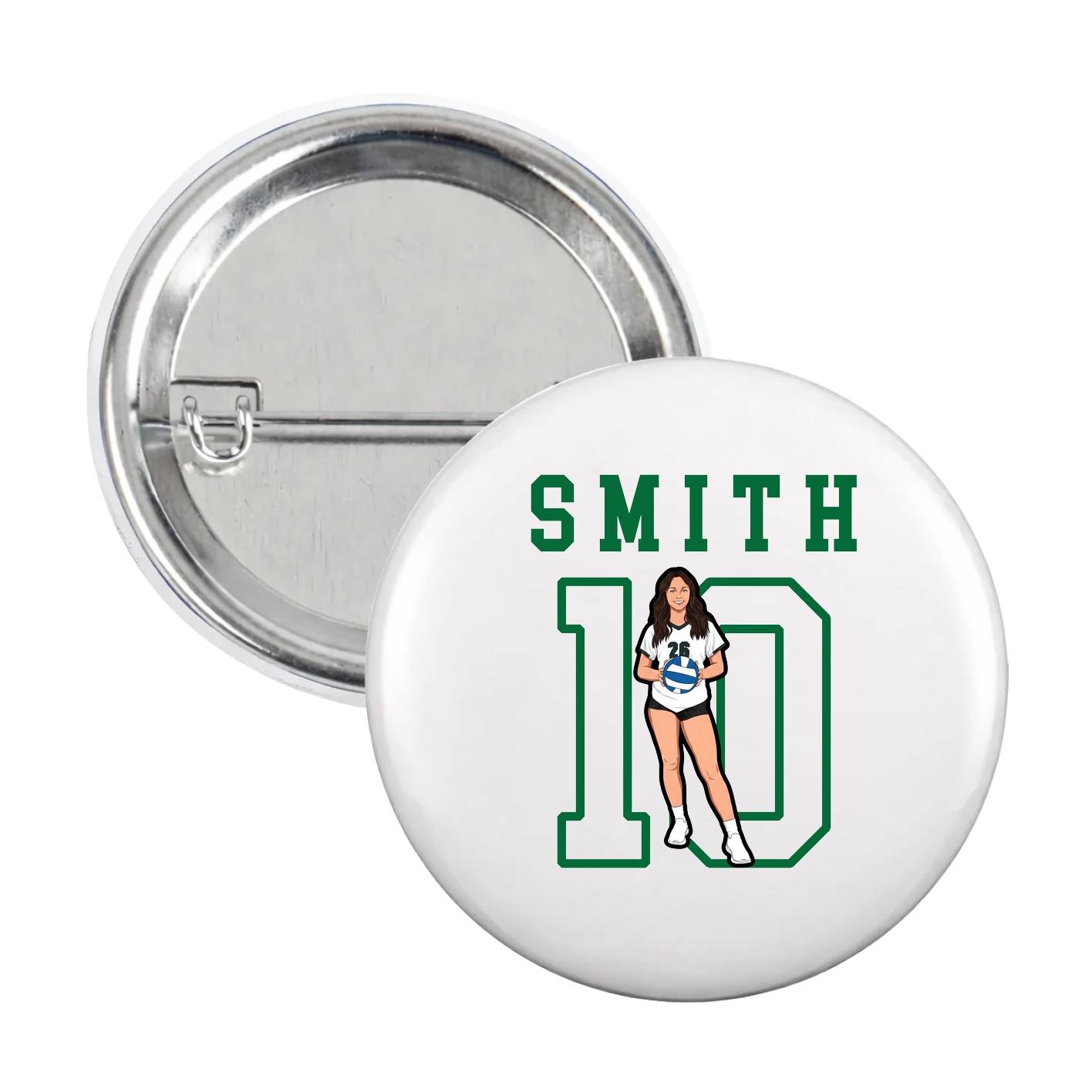 Game Day Button — Shirsey in White