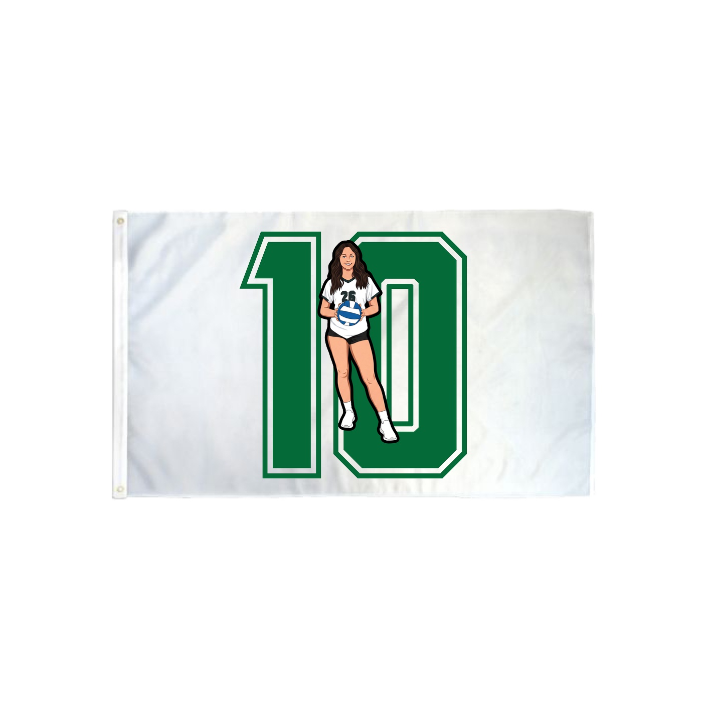 3x5 Flag — Number in Classic
