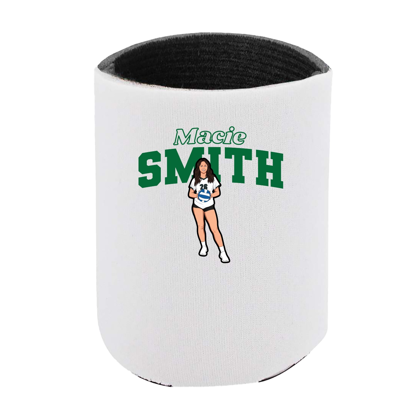 Can Holder — Name Arch in White