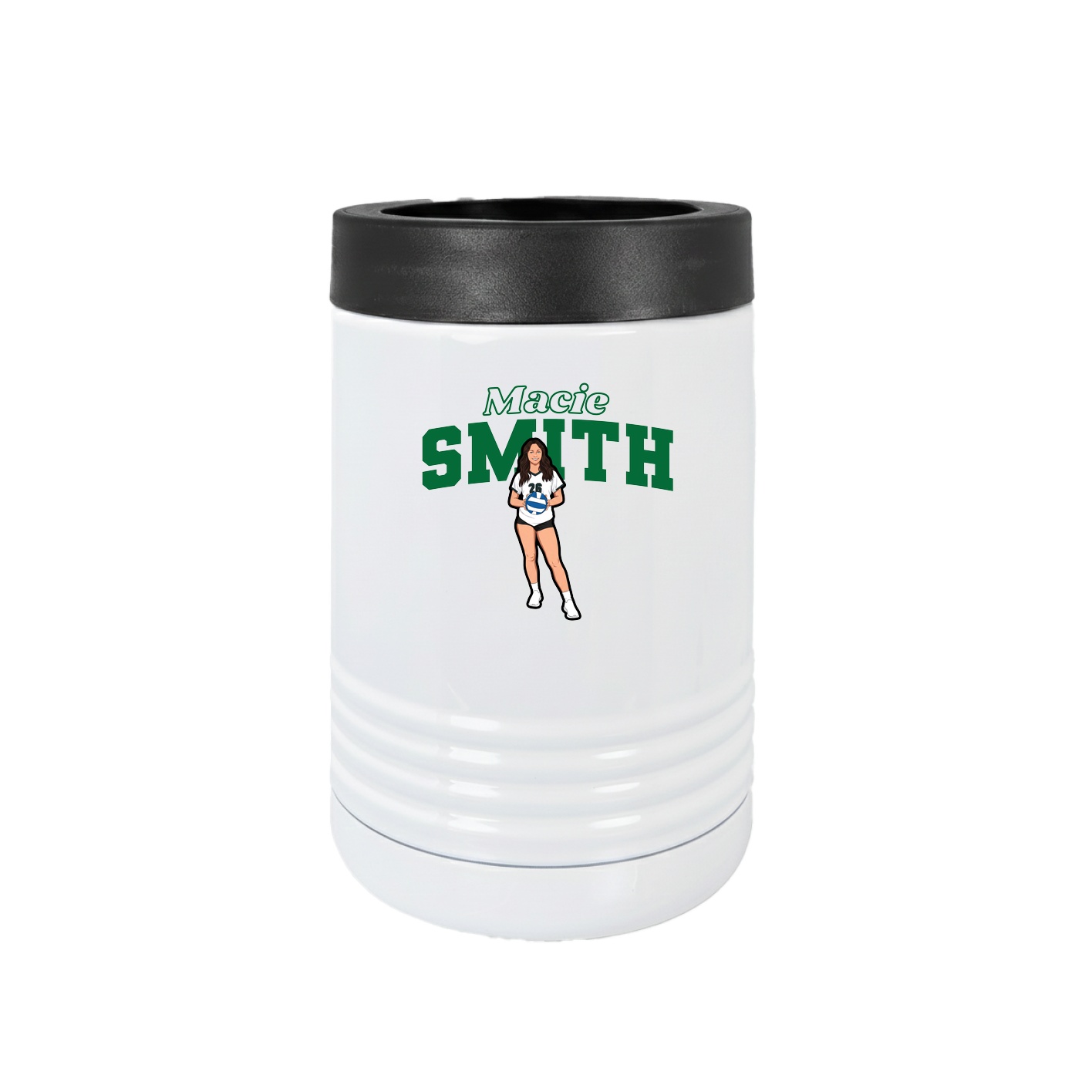 Beverage Holder — Name Arch in White