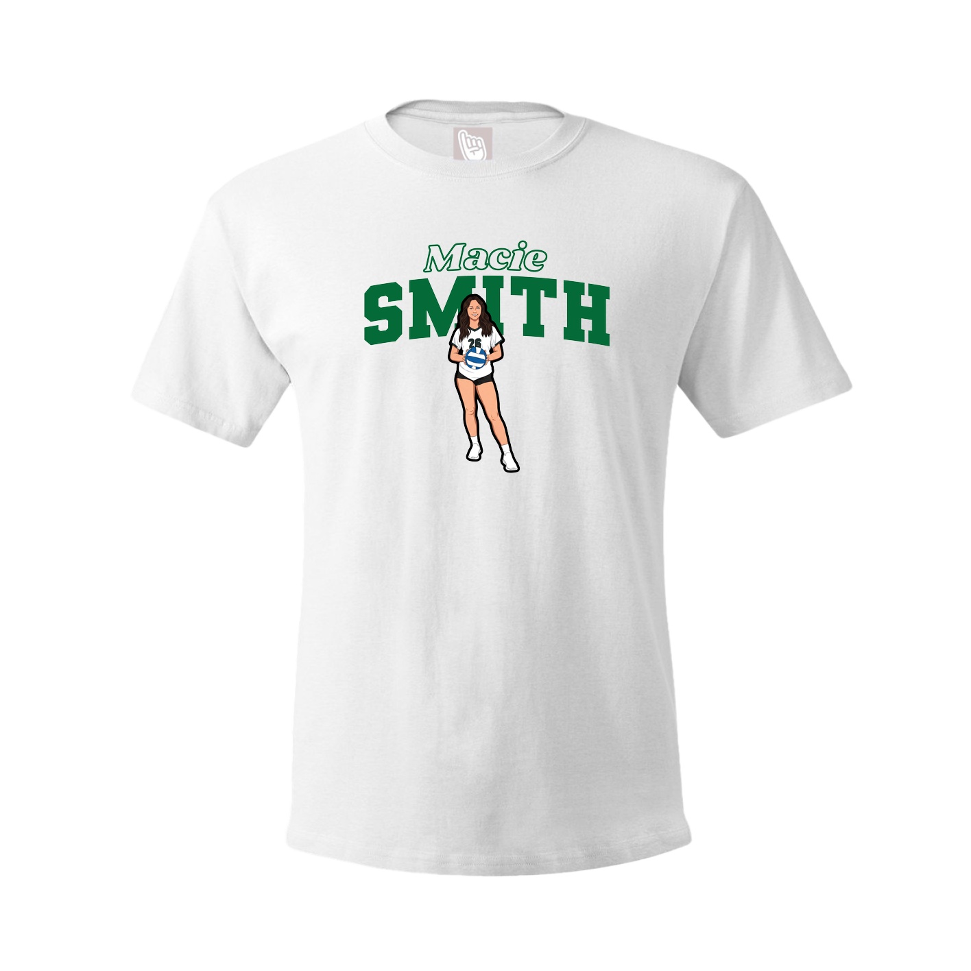 Tee — Name Arch in White