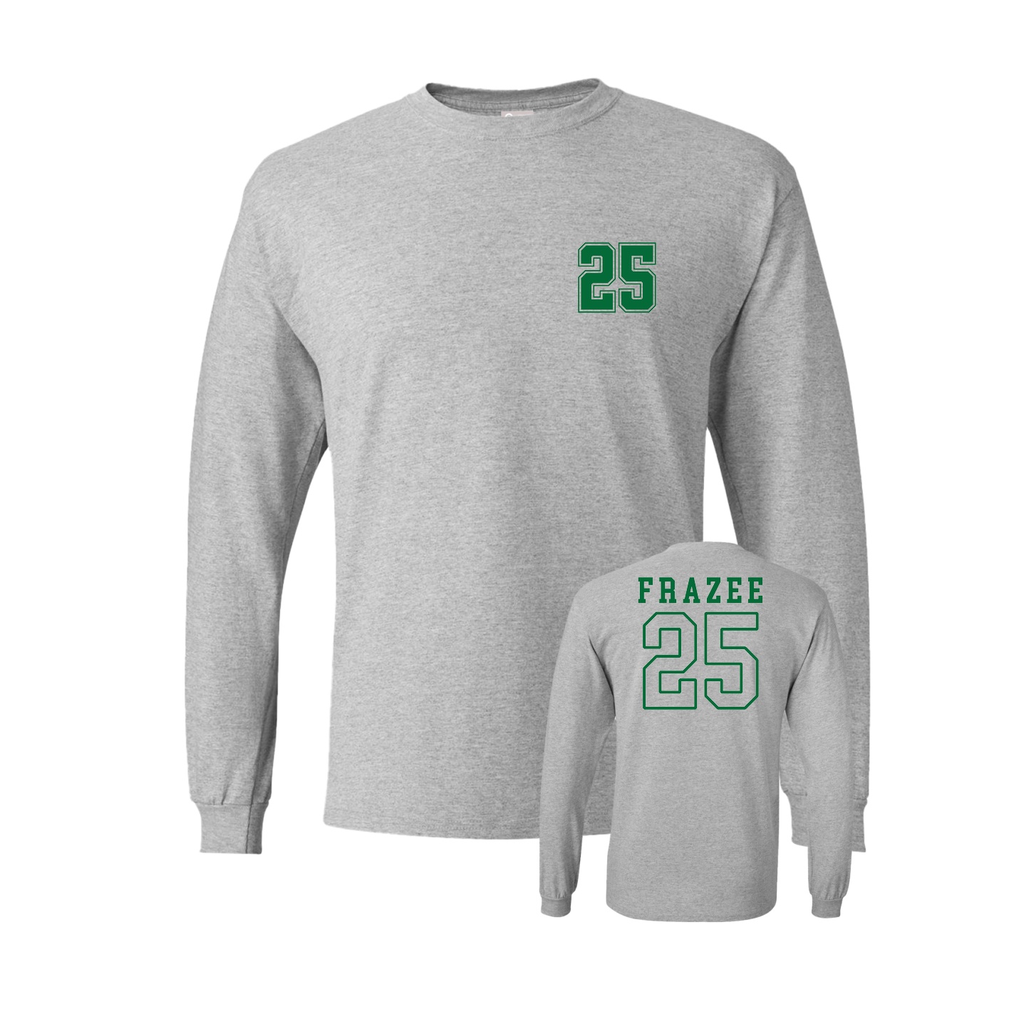 Long Sleeve Tee — Chest Back in Grey
