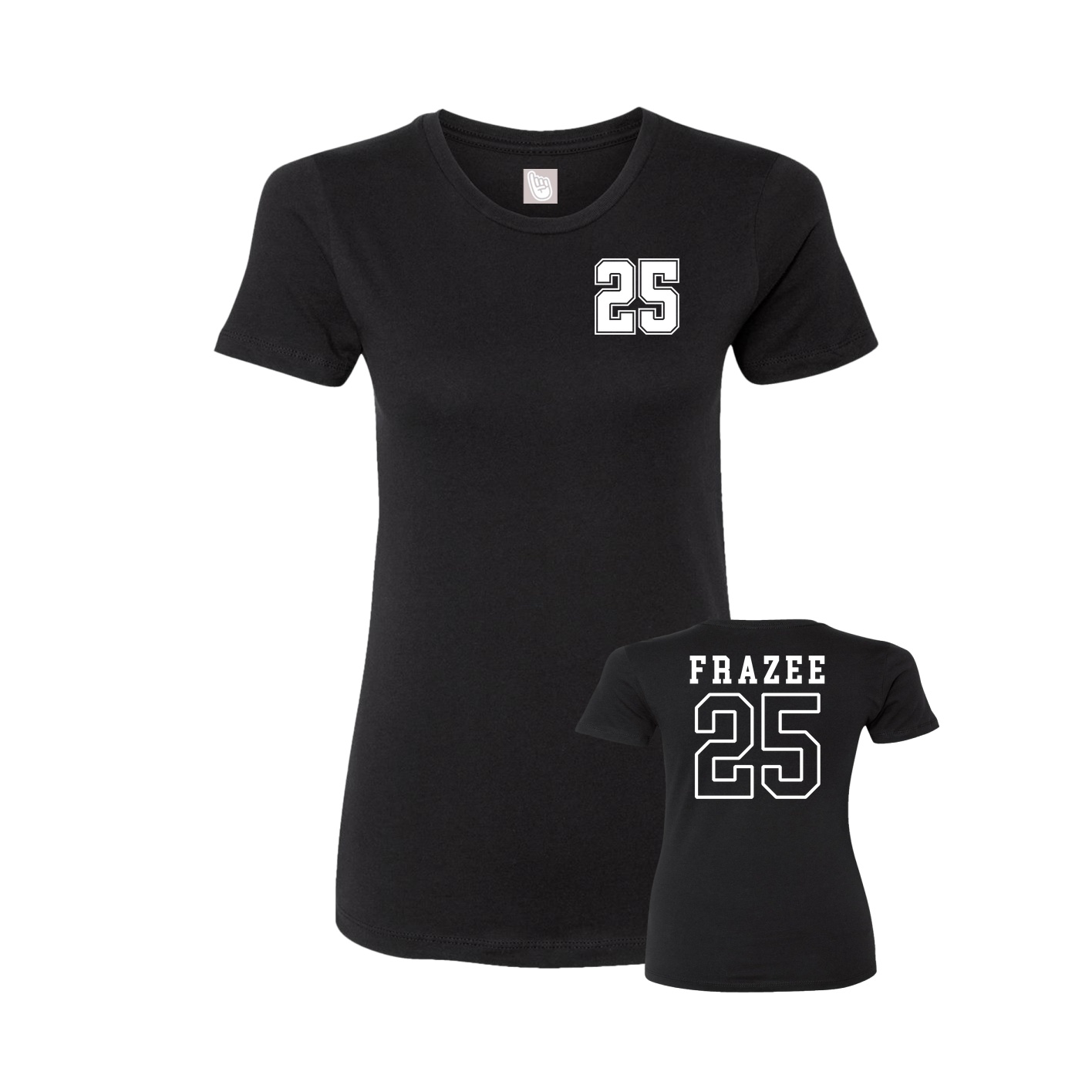 Womens Tee — Chest Back in Black