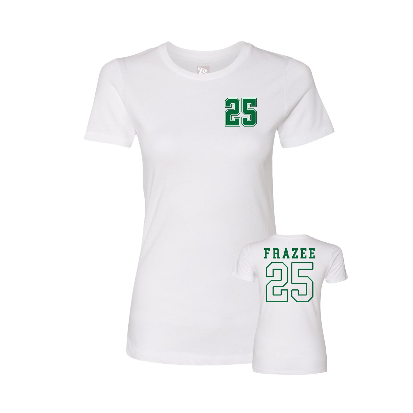Womens Tee — Chest Back in White