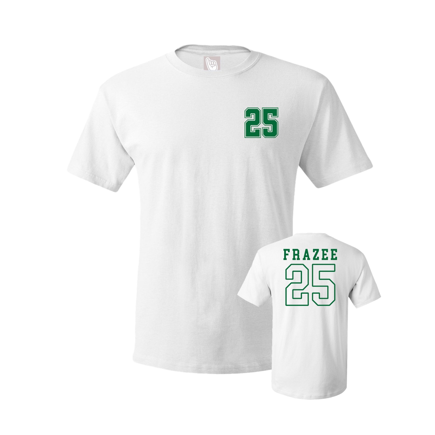 Youth Tee — Chest Back in White