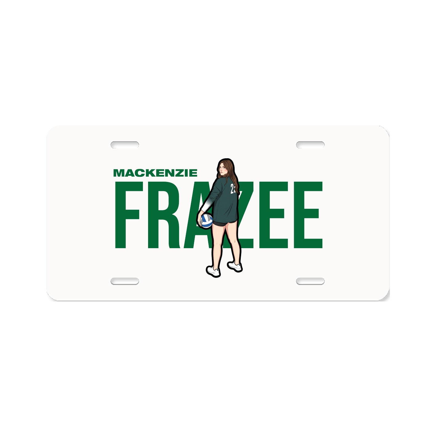 License Plate — Player Name in Classic