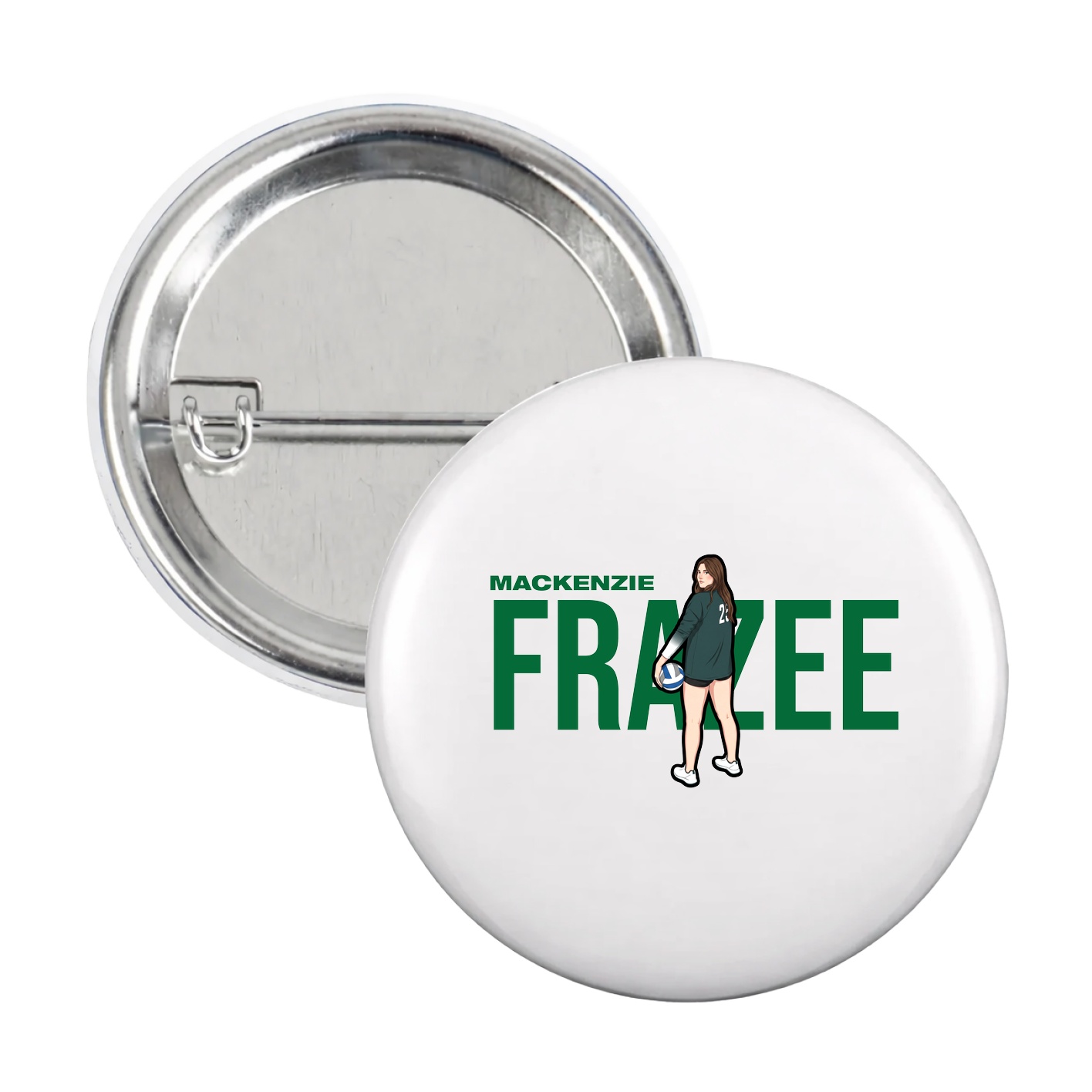 Game Day Button — Player Name in White
