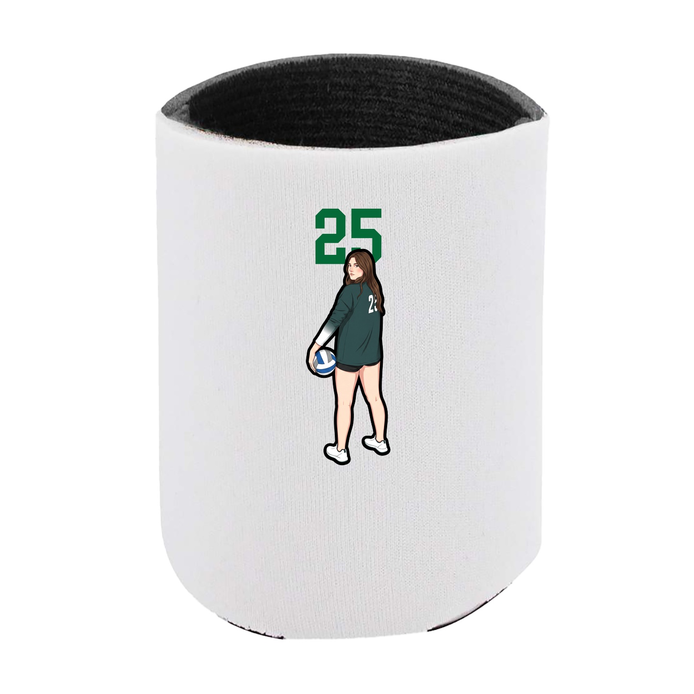 Can Holder — Number Top in White
