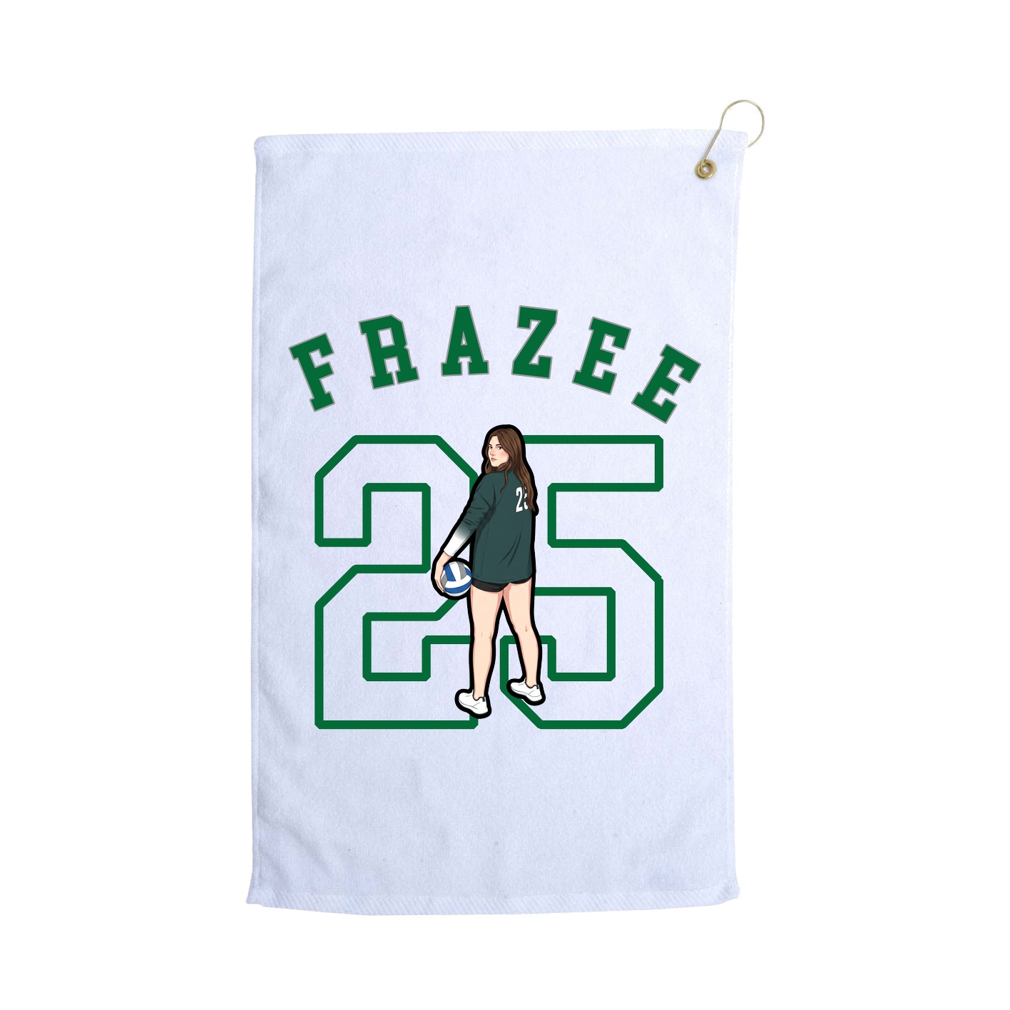 Golf Towel — Shirsey Arch in White