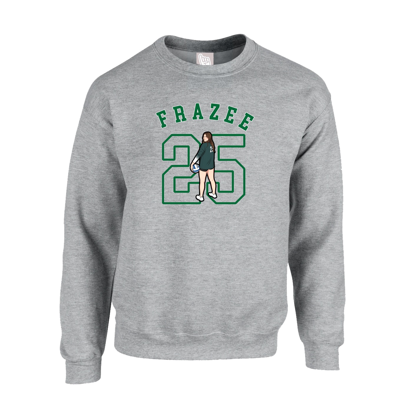 Fleece Crew — Shirsey Arch in Grey