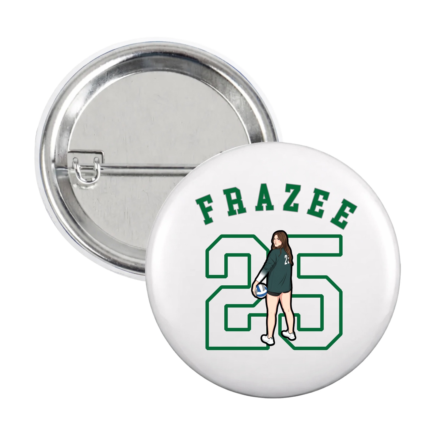 Game Day Button — Shirsey Arch in White