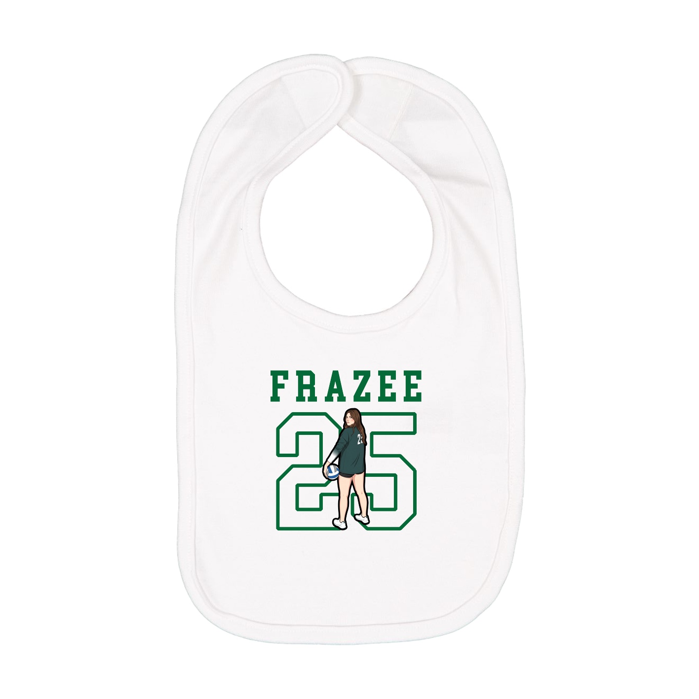 Infant Bib — Shirsey in White