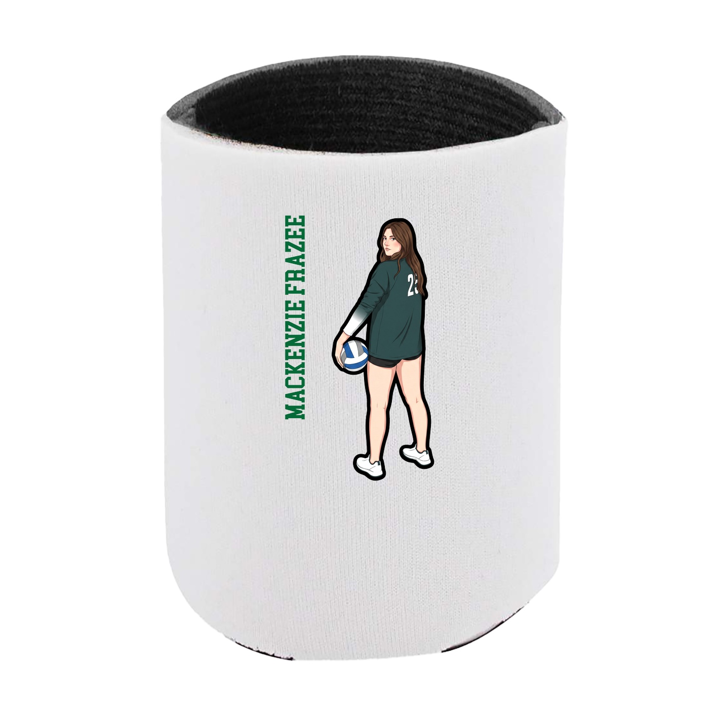 Can Holder — Name Vertical in White