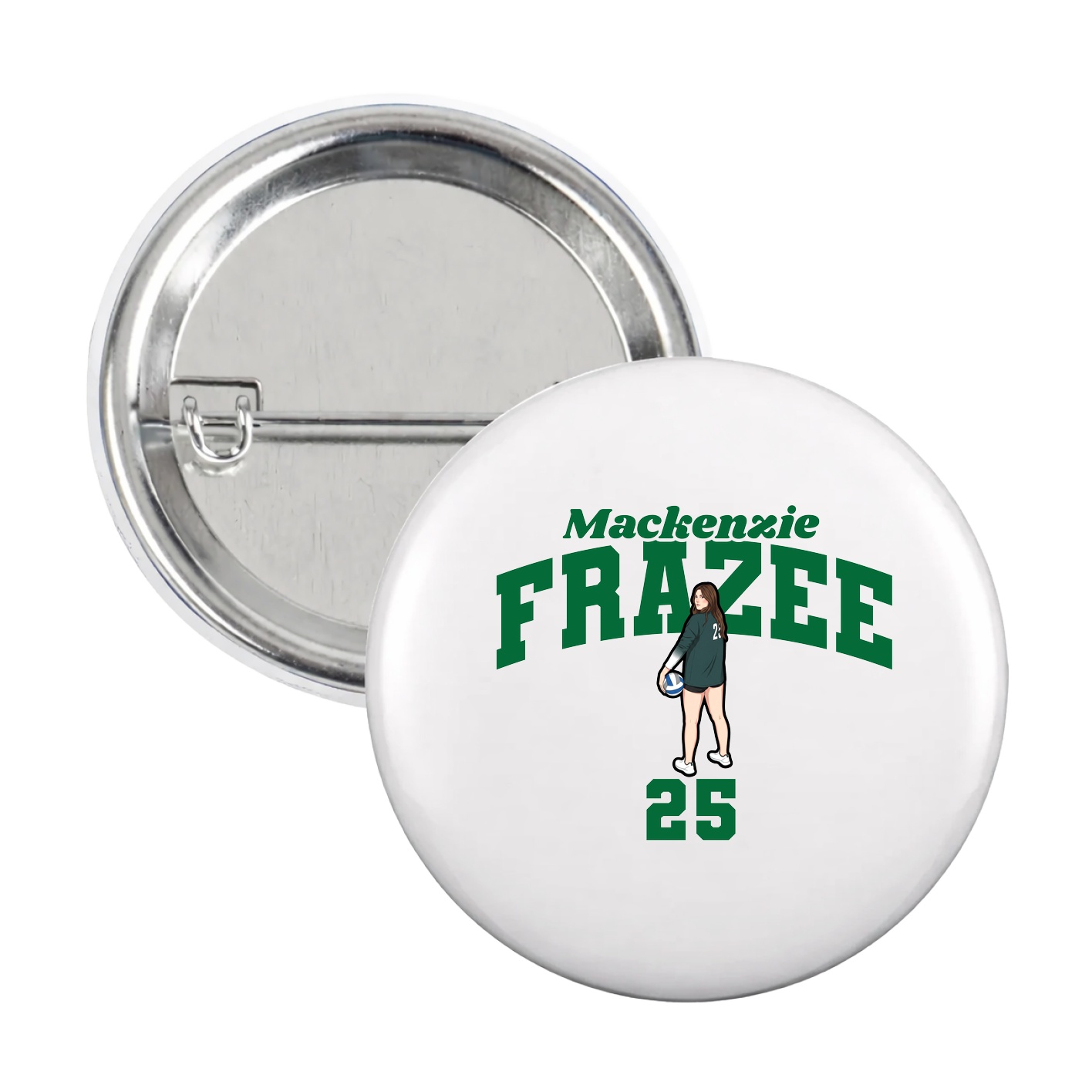 Game Day Button — Signature Arch in White