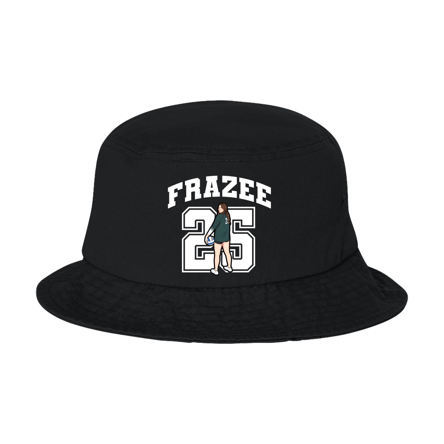 Bucket Cap — Number in Black