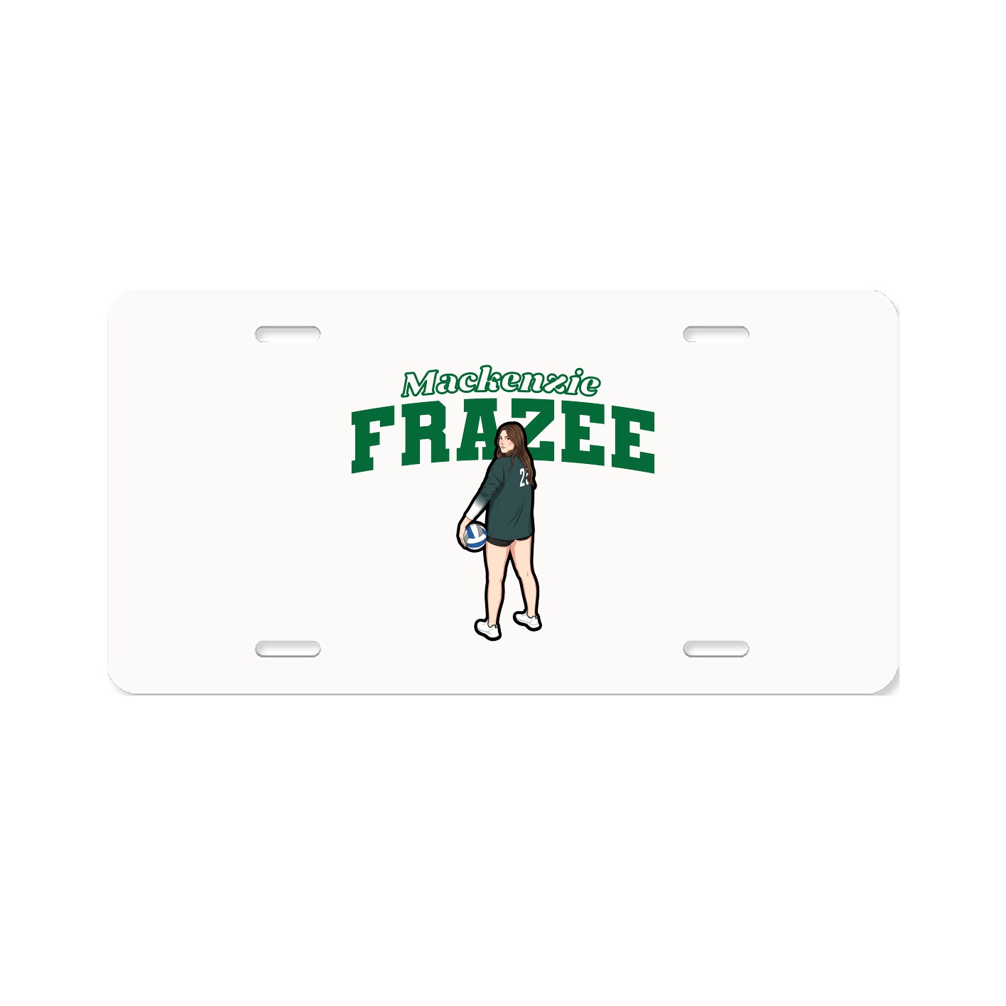 License Plate — Name Arch in Classic