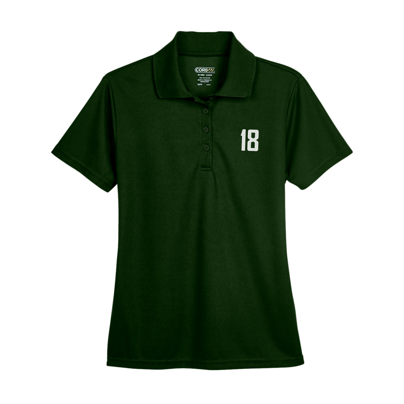 Womens Performance Polo — Front Shirsy in Green
