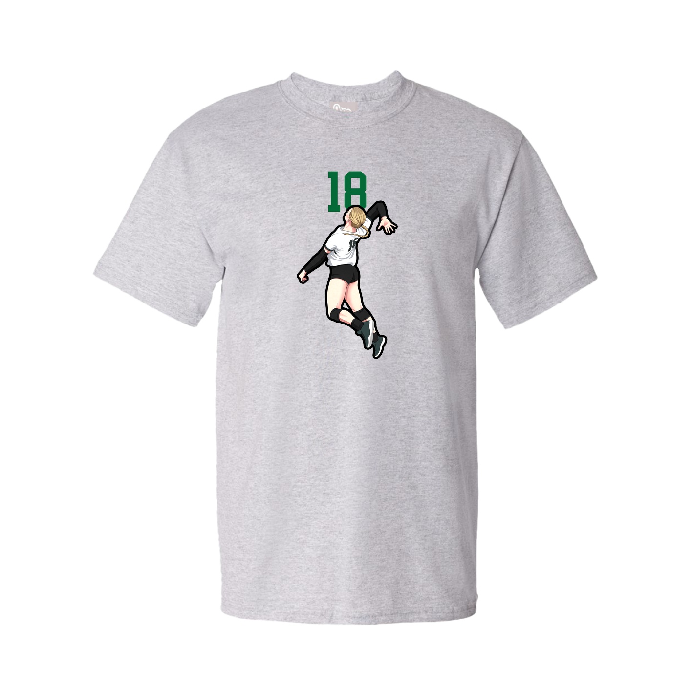 Youth Tee — Number Top in Grey