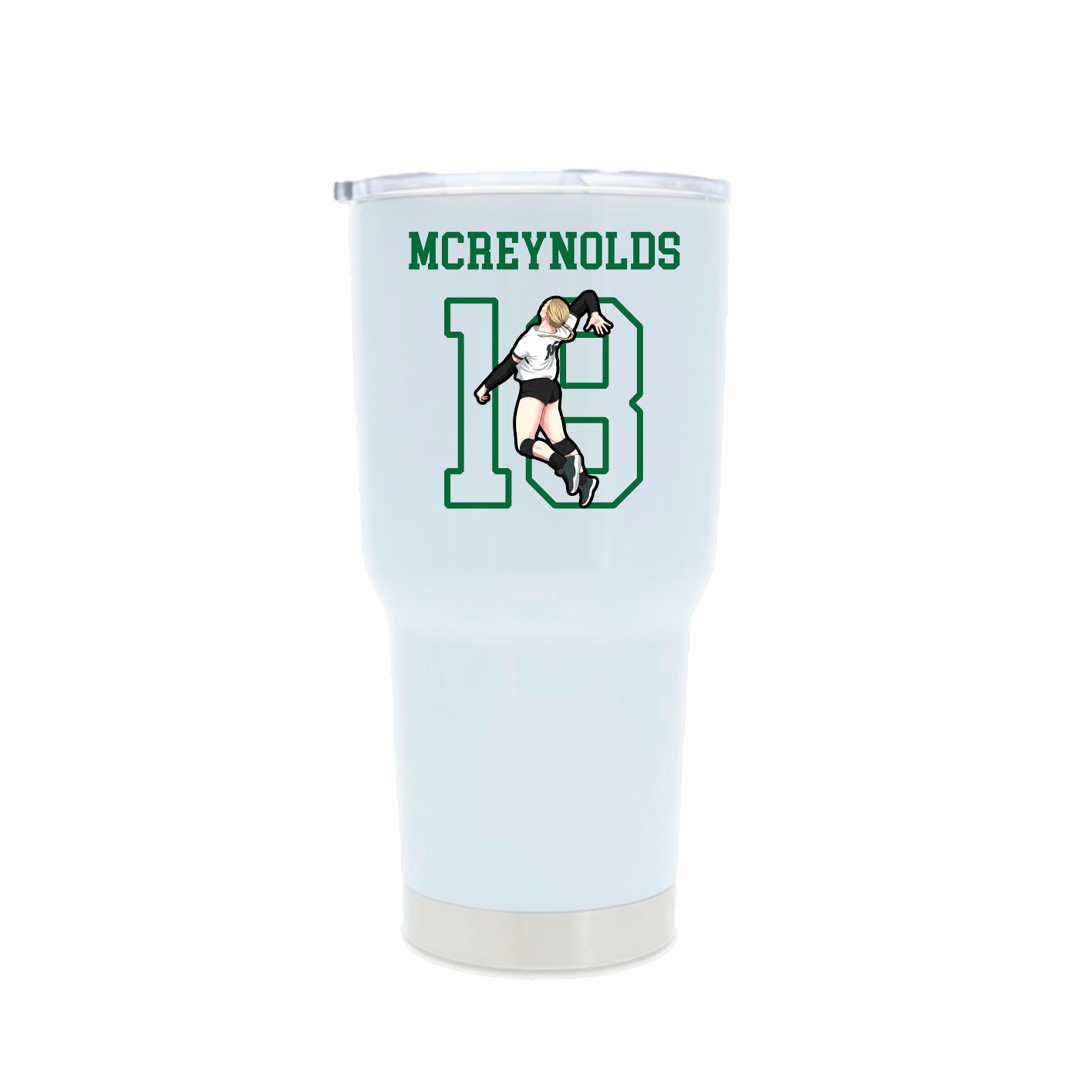30oz Stainless Steel Tumbler — Shirsey in White