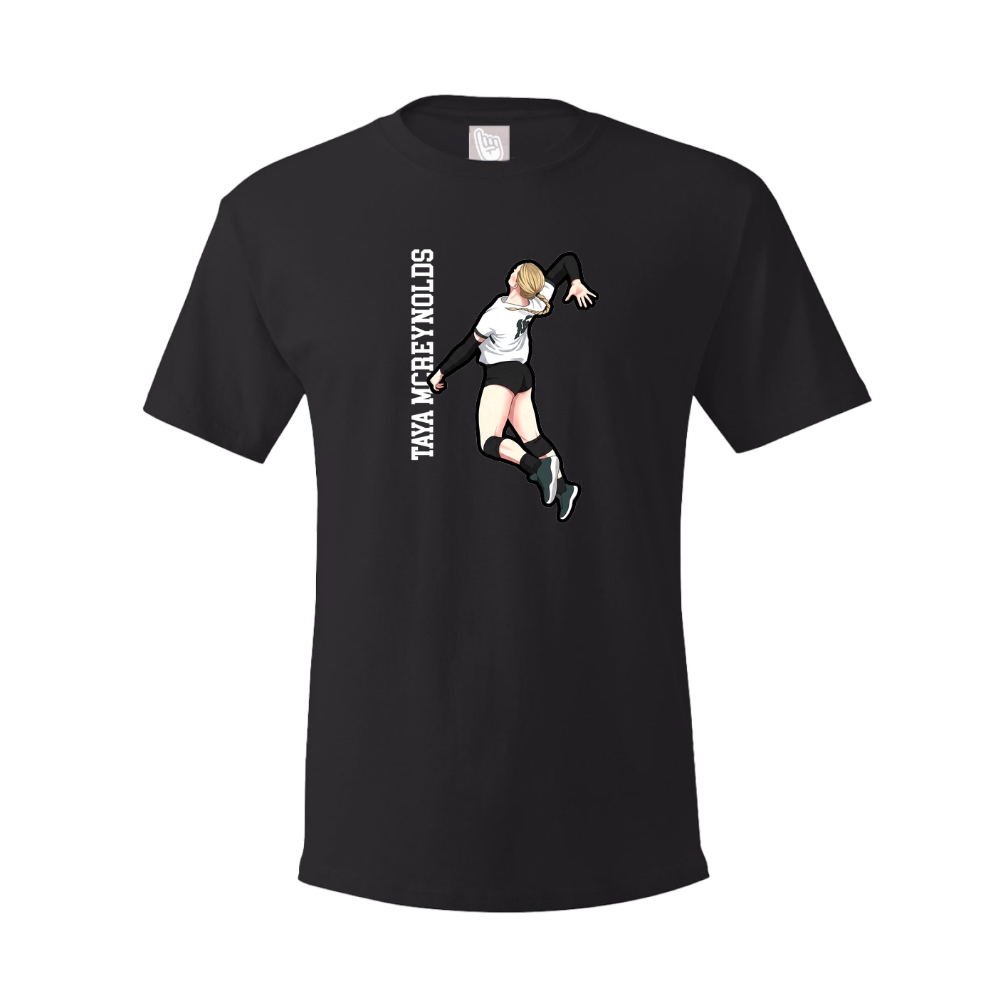 Tee — Name Vertical in Black