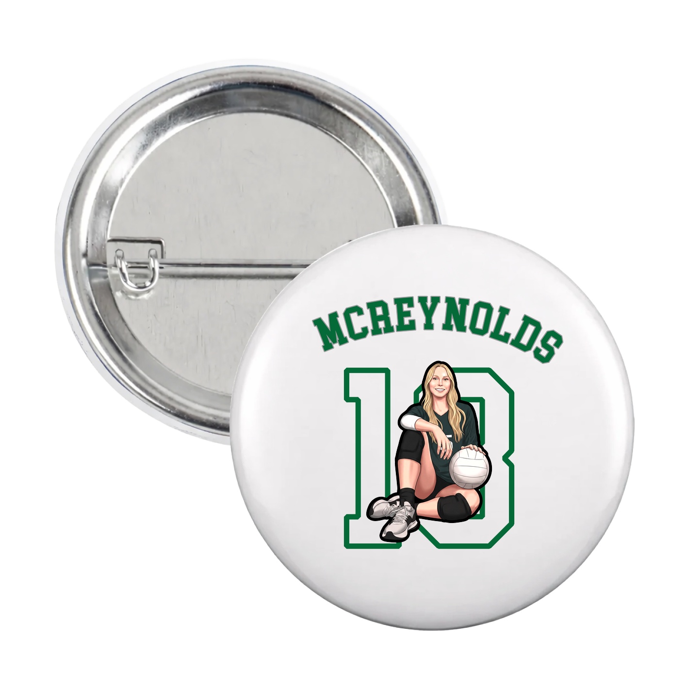 Game Day Button — Shirsey Arch in White