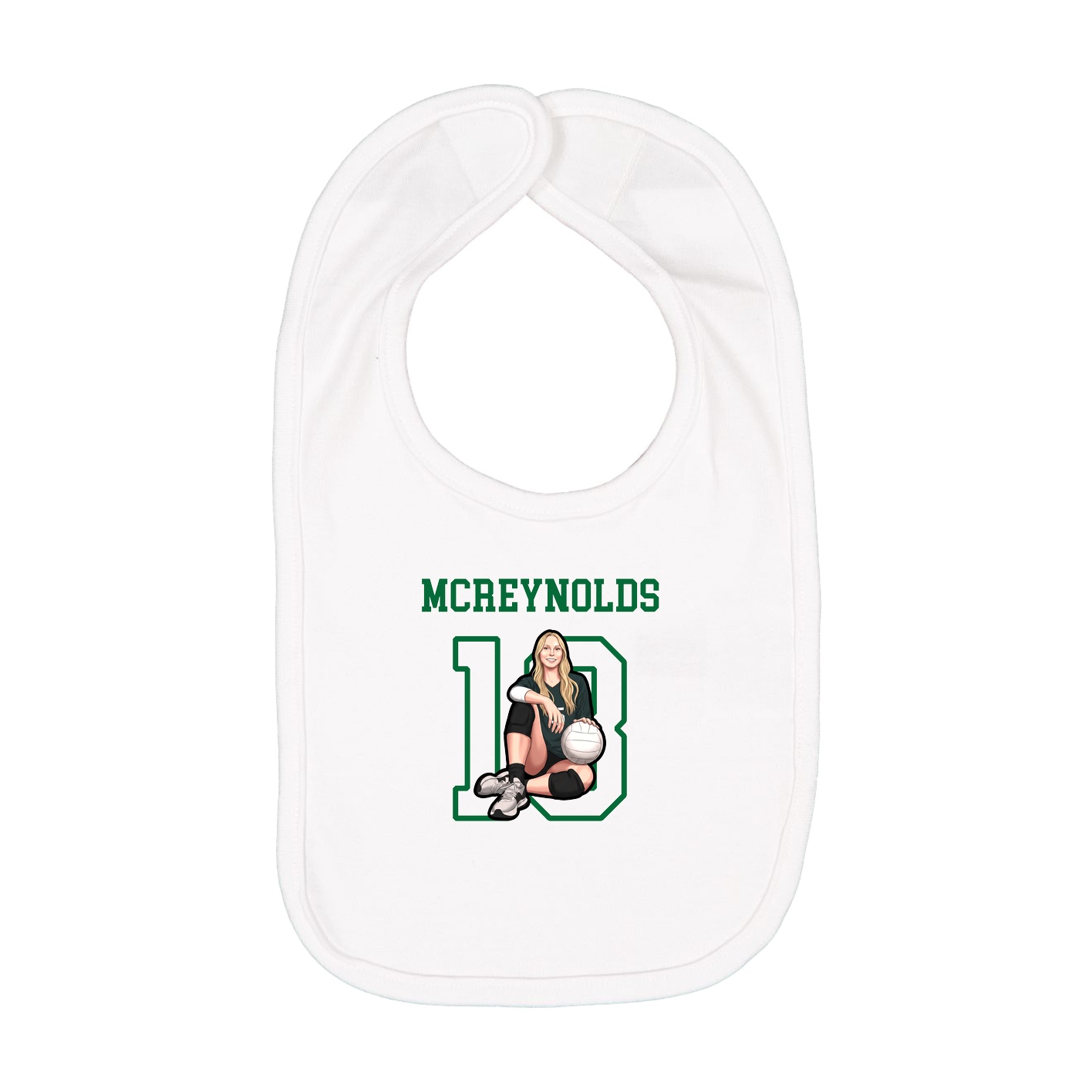 Infant Bib — Shirsey in White