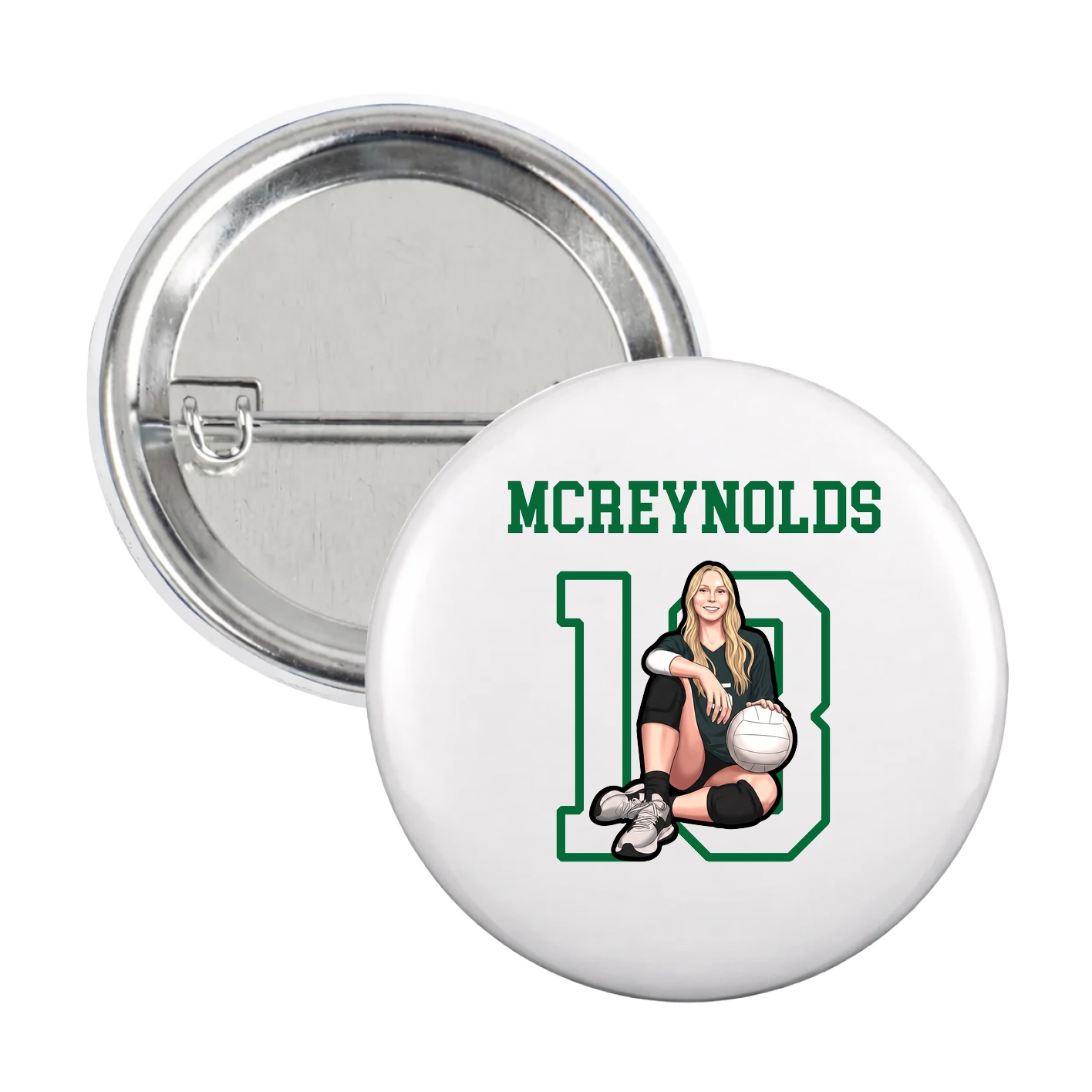 Game Day Button — Shirsey in White