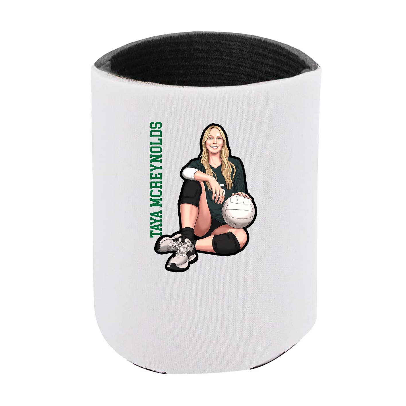 Can Holder — Name Vertical in White